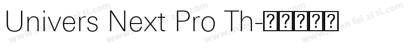 Univers Next Pro Th字体转换